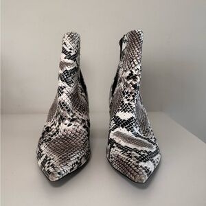 Snakeskin Ankle Boots